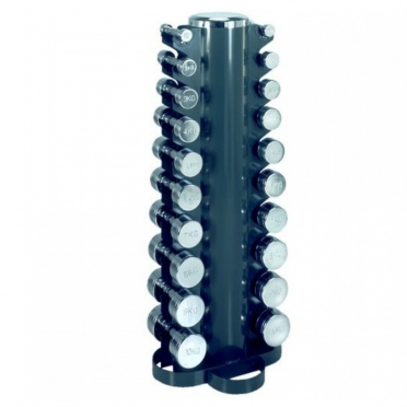 Bremshey Dumbell Toren inclusief chrome dumbells 1 t/m 10 kg